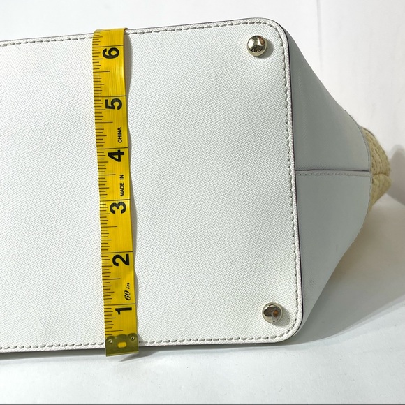 Kate Spade ♠️ Cedar Street Straw Mini Harmony Daisy Satchel - Picture 13 of 16